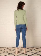 Load image into Gallery viewer, ESMAEE ROWIE BUTTON SWEATER PISTACHIO
