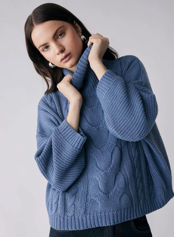 ESMAEE SUMMIT JUMPER DENIM BLUE