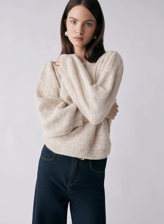 ESMAEE MERDIAN SWEATER NUDE