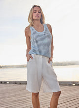 Load image into Gallery viewer, ESMAEE HARBOUR KNIT TANK ICE BLUE
