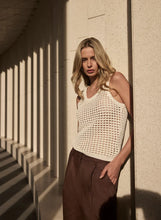 Load image into Gallery viewer, ESMAEE HARBOUR KNIT TANK PEARL
