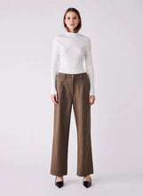 Load image into Gallery viewer, ESMAEE STUDIO TAILORED PANTS WALNUT PINSTRIPE
