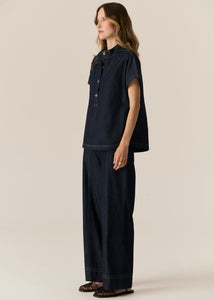 POL CARSEN SHIRT DARK WASH
