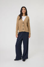 Load image into Gallery viewer, MARLOW COPENHAGEN CABLE KNIT CARDIGAN TAUPE
