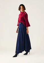 Load image into Gallery viewer, MOS THE LABEL SIA DENIM SKIRT DEEP INDIGO
