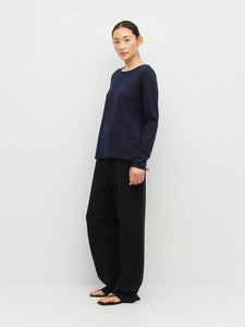 JHL BY JULIETTE HOGAN CREW LONG SLEEVE NAVY