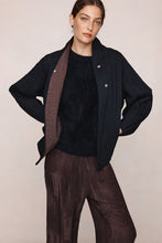 Load image into Gallery viewer, MARLE AGNES JACKET BLACK/TAPENADE

