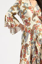 Load image into Gallery viewer, TUESDAY ALICE WRAP DRESS CLOUD FLORAL

