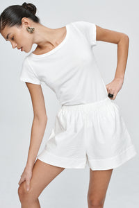 MARLE ALISA SHORT BLANC
