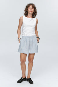 MARLE ALISA SHORT BLEU STRIPE