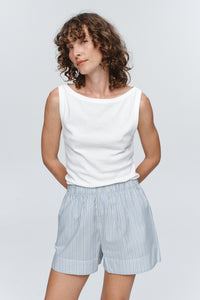 MARLE ALISA SHORT BLEU STRIPE