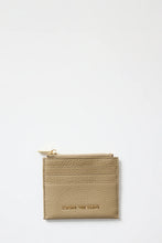Load image into Gallery viewer, AMONG THE BRAVE SMALL TAUPE LEATHER CARD HOLDER
