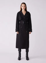 Load image into Gallery viewer, ESMAEE AVENUE TRENCHCOAT BLACK
