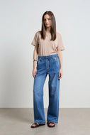 DRICOPER ALORA RODEO BLUE LOOSE PANTS