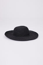 Load image into Gallery viewer, MARLOW AMALFI WIDE BRIM HAT BLACK
