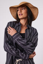 Load image into Gallery viewer, MARLOW AMALFI WIDE BRIM HAT TEA
