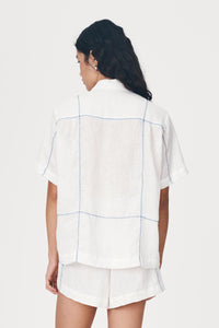 ROWIE ARIES LINEN SHIRT BONE