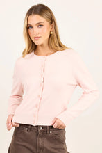 Load image into Gallery viewer, ARRIVING 12.8 | STORIES BE TOLD AUTOGRAPH BLUSH SOFT FINE GAUGE CREWNECK CARDIGAN
