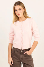 Load image into Gallery viewer, ARRIVING 12.8 | STORIES BE TOLD AUTOGRAPH BLUSH SOFT FINE GAUGE CREWNECK CARDIGAN
