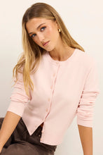 Load image into Gallery viewer, ARRIVING 12.8 | STORIES BE TOLD AUTOGRAPH BLUSH SOFT FINE GAUGE CREWNECK CARDIGAN
