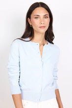 Load image into Gallery viewer, STORIES BE TOLD AUTOGRAPH ICE BLUE SOFT FINE GAUGE CREW NECK CARDIGAN
