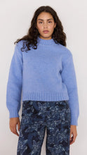 Load image into Gallery viewer, MINK PINK AVERY FLUFFY SWEATER CORN BLUE
