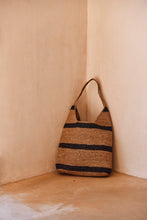 Load image into Gallery viewer, MARLOW RAVELLO SLOUCH TOTE TEA/BLACK
