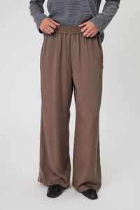 MARLOW LEGION SIDE STRIPE PANT MUSHROOM