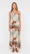 Load image into Gallery viewer, MINK PINK VANYA ONE SHOULDER DRESS DARK TEAL

