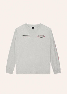 P.E NATION BASE LS TEE GREYMARLE