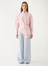 Load image into Gallery viewer, ESMAEE BAYVIEW STRIPE SHIRT PINK STRIPE
