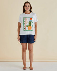 BETTY BASICS ELLIA CREW TEE PARADISE BEACH