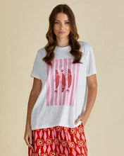 Load image into Gallery viewer, BETTY BASICS ELLIA CREW TEE SARDINIA PRINT
