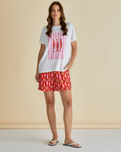 Load image into Gallery viewer, BETTY BASICS ELLIA CREW TEE SARDINIA PRINT
