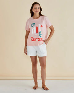 BETTY BASICS ELLIA CREW TEE SANTORINI