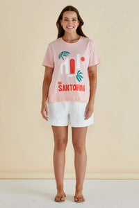 BETTY BASICS ELLIA CREW TEE SANTORINI