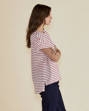 Load image into Gallery viewer, BETTY BASICS WILLA TEE RED STRIPE
