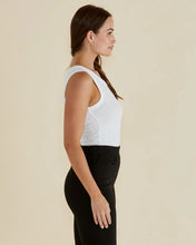 Load image into Gallery viewer, BETTY BASICS FRANCIS RIB TANK WHITE

