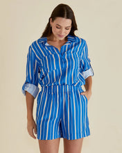 Load image into Gallery viewer, BETTY BASICS MILLS SHIRT BLUE STRIPE
