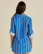 Load image into Gallery viewer, BETTY BASICS MILLS SHIRT BLUE STRIPE
