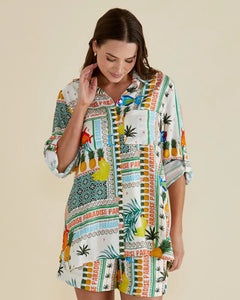 BETTY BASICS MILLS SHIRT PARADISE PRINT