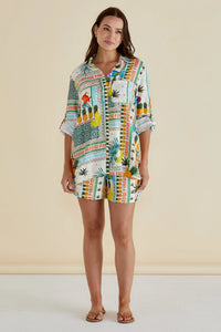 BETTY BASICS MILLS SHIRT PARADISE PRINT