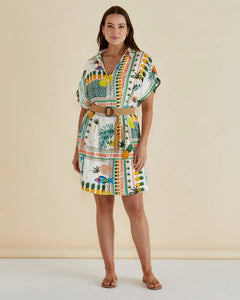 BETTY BASICS ARCHER DRESS PARADISE PRINT