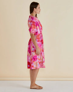 BETTY BASICS EMERY DRESS FLORAL ABSTRACT