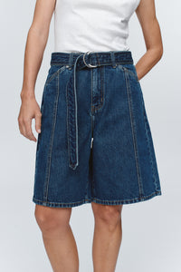 MARLE BELTED JEAN SHORTS