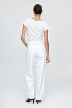 Load image into Gallery viewer, MARLE BELTED WIDE LEG JEAN BLANC
