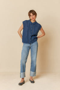 INDI & COLD EMY SHIRT INDIGO