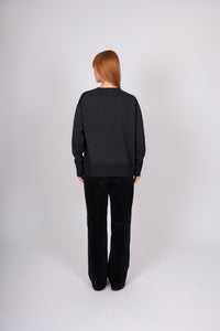 BRIDGE & LORD RELAXED BOXY JUMPER FOREST