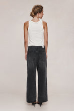 Load image into Gallery viewer, MARLE BORDER JEAN FADED BLACK
