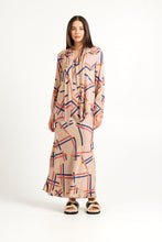Load image into Gallery viewer, TUESDAY BOW BLOUSE HERRINGBONE
